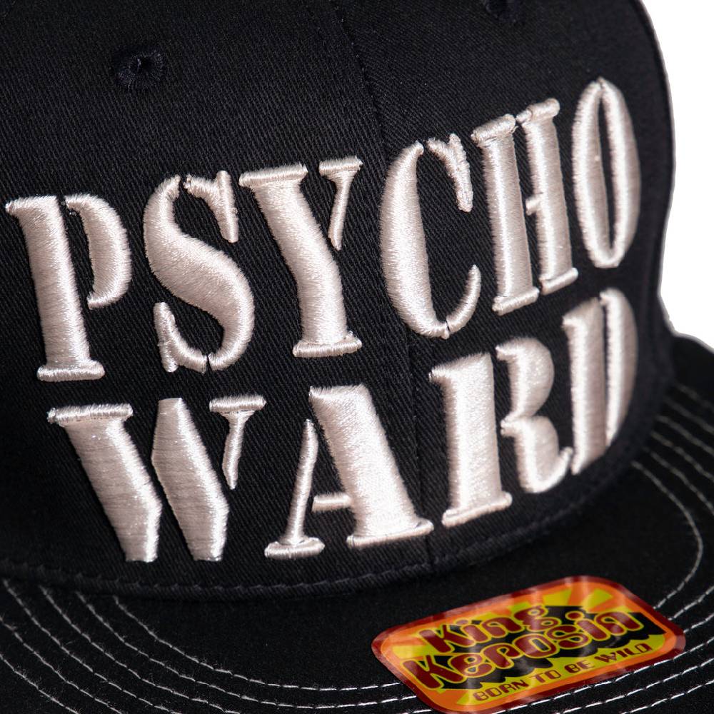 Queen Kerosin Flat Brim Cap «Psycho Ward» Neueste Stile