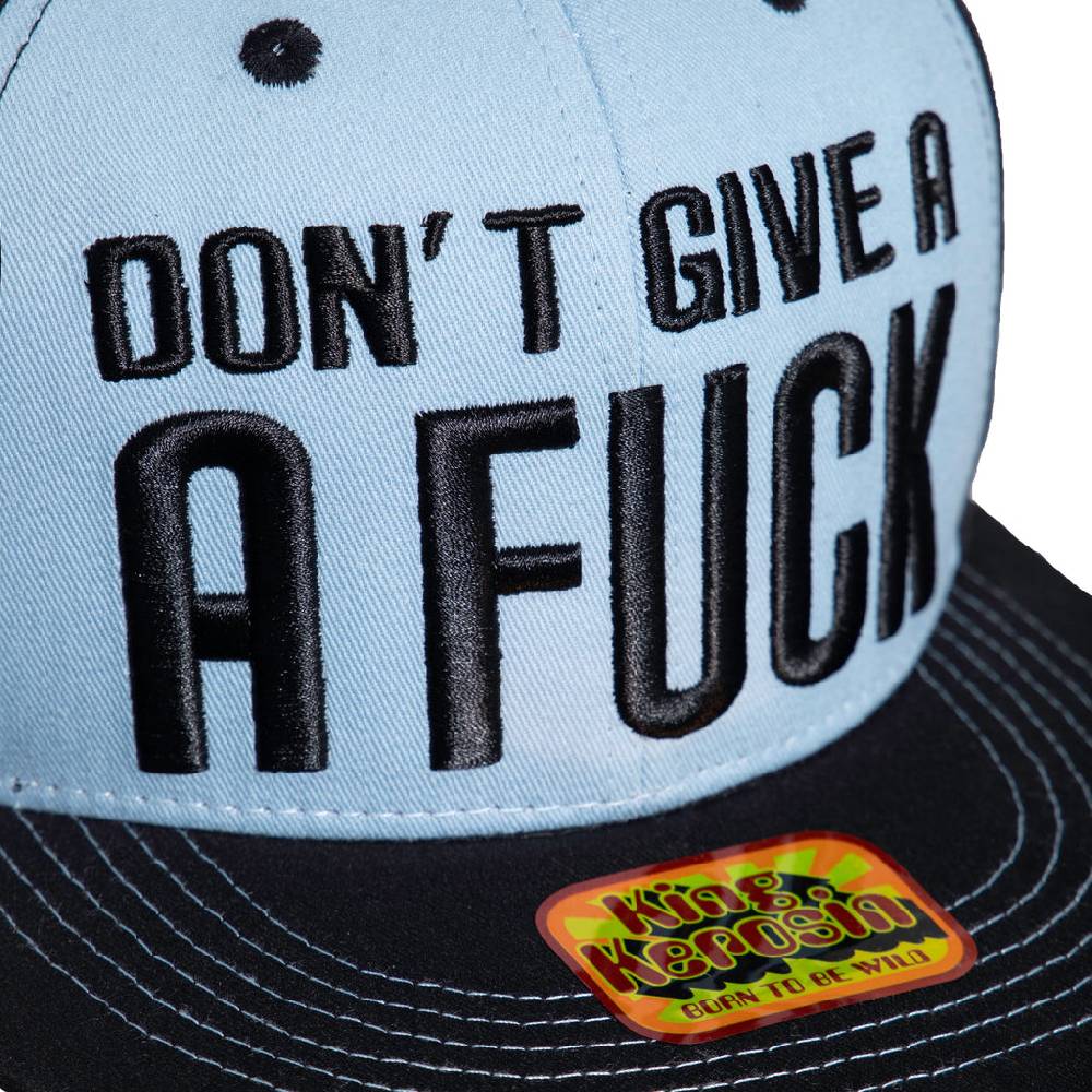 Queen Kerosin Flat Brim Cap «Don't Give A Fuck» Letzte 2 Tage