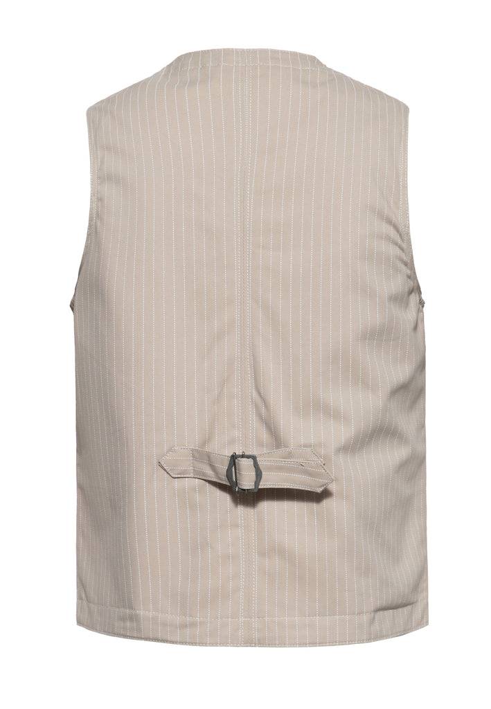 Queen Kerosin Pinstripe Weste Bis zu 50% Rabatt
