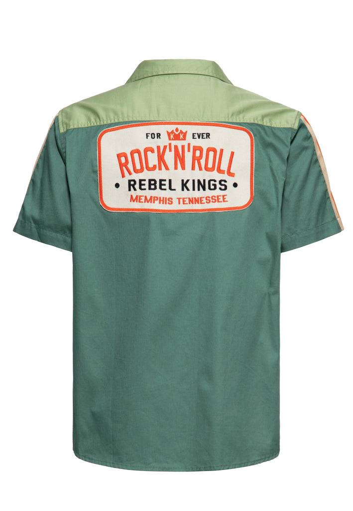 Queen Kerosin Racing-Hemd «Rock'n'Roll Rebel Kings» Nur für heute