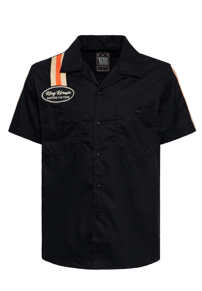 Queen Kerosin Racing-Hemd «Kustom Kulture» Sonderangebot der Fabrik