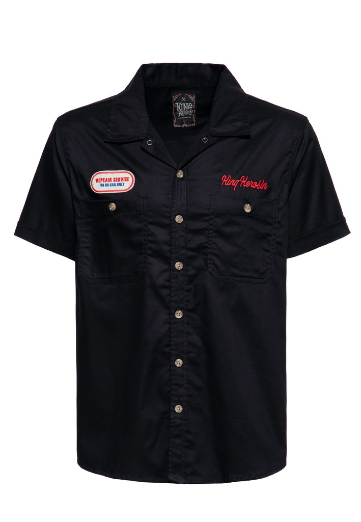 Queen Kerosin Workwear Hemd «Speed Kings» Vierteljährliche Förderung