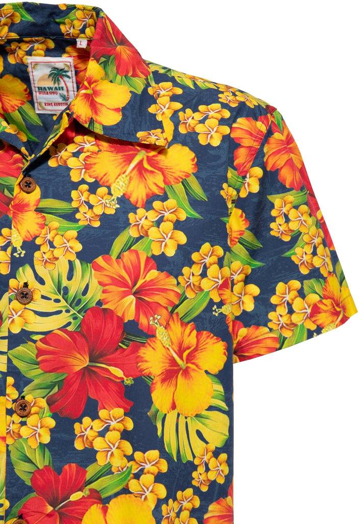 Queen Kerosin Hawaiihemd «Hibiscus Dream» Outlet