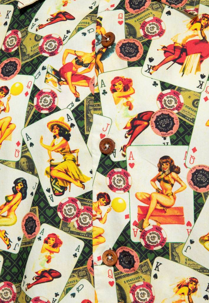 Queen Kerosin Hawaiihemd «Vegas Vibes» Verkauf