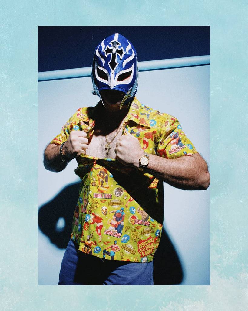 Queen Kerosin Hawaiihemd «Lucha Libre» Angebote