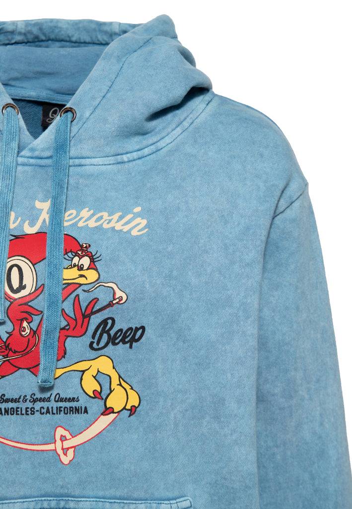 Queen Kerosin Hoodie «Beep Beep» Meist gekauft