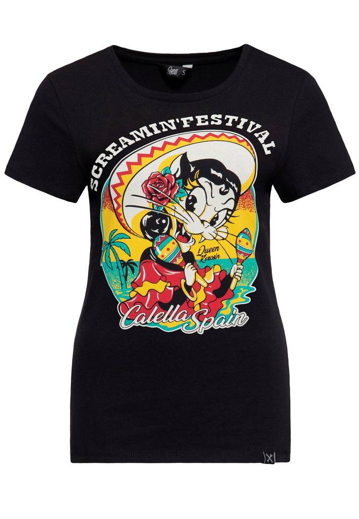 Queen Kerosin T-Shirt «Screamin' - 50s Rock & Rhythm Festival» Kostenloser Versand