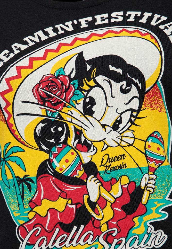 Queen Kerosin T-Shirt «Screamin' - 50s Rock & Rhythm Festival» Kostenloser Versand