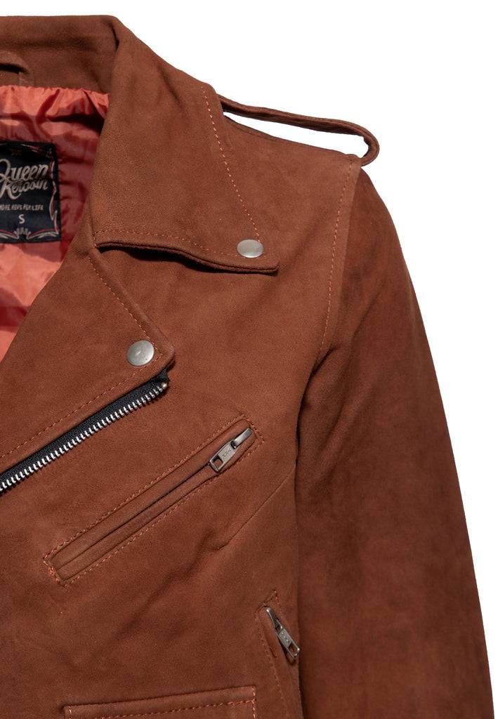 Queen Kerosin Wildleder Jacke Limitierter Zeitrabatt
