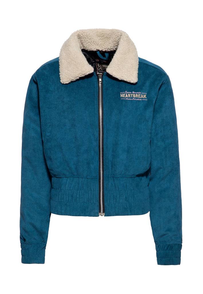 Queen Kerosin Cordjacke «Heartbreak» Sonderangebot