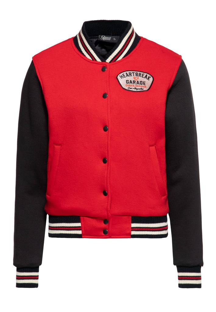 Queen Kerosin College Jacke «Heartbreak Garage» Rabatt