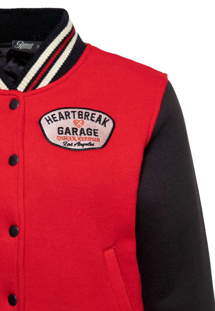 Queen Kerosin College Jacke «Heartbreak Garage» Rabatt