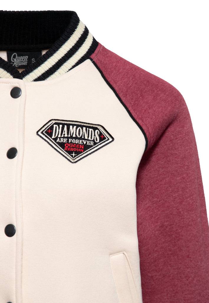 Queen Kerosin College Jacke «Diamonds» Günstig kaufen