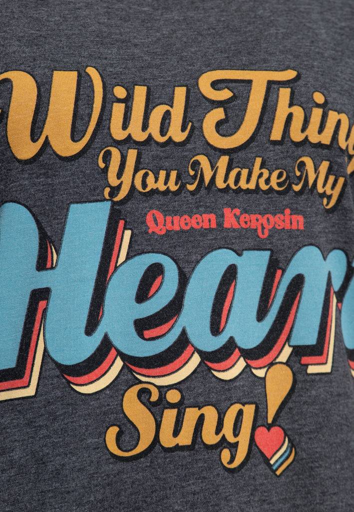 Queen Kerosin Enzym Wash T-Shirt «Wild Thing» Exklusivangebot