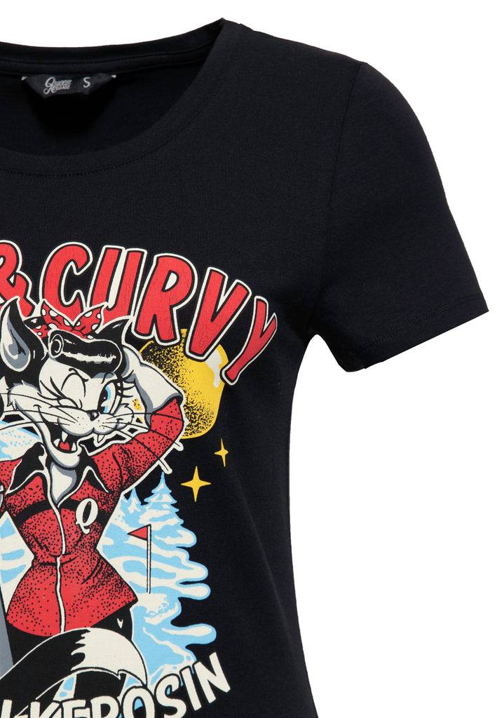 Queen Kerosin T-Shirt «Fast & Curvy» Cyber Monday