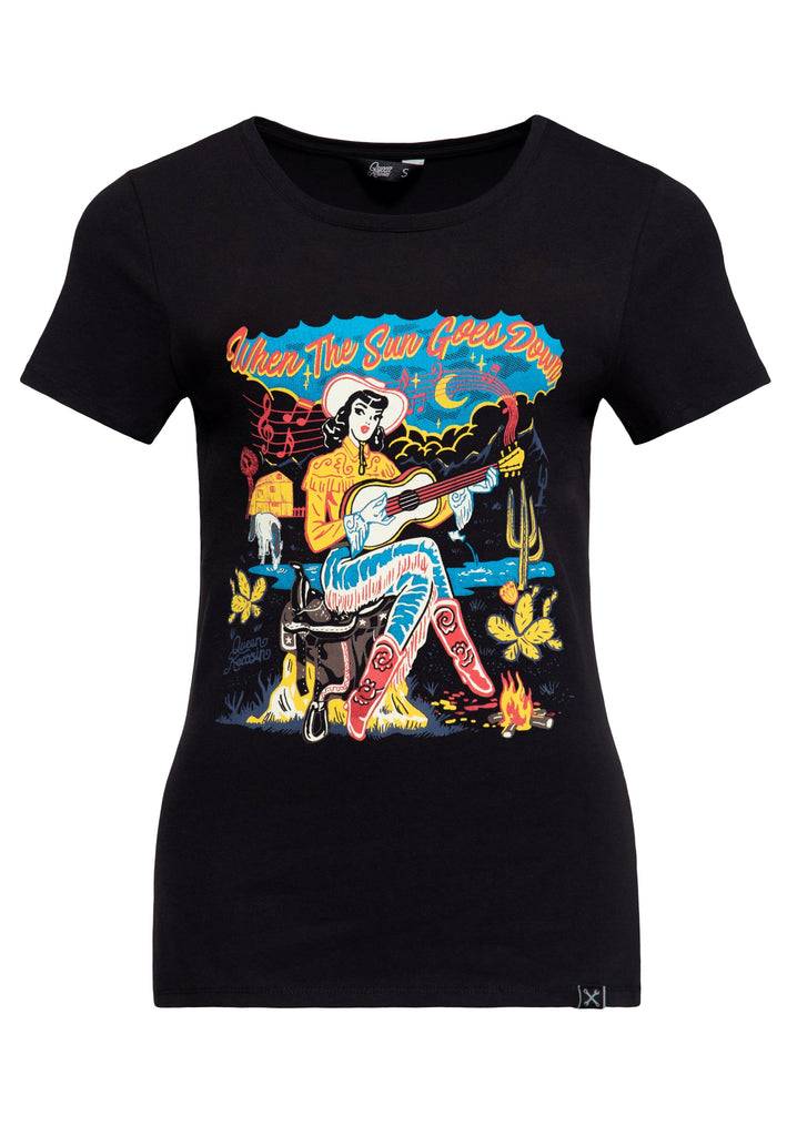 Queen Kerosin T-Shirt «When The Sun Goes Down» Weihnachtsangebot