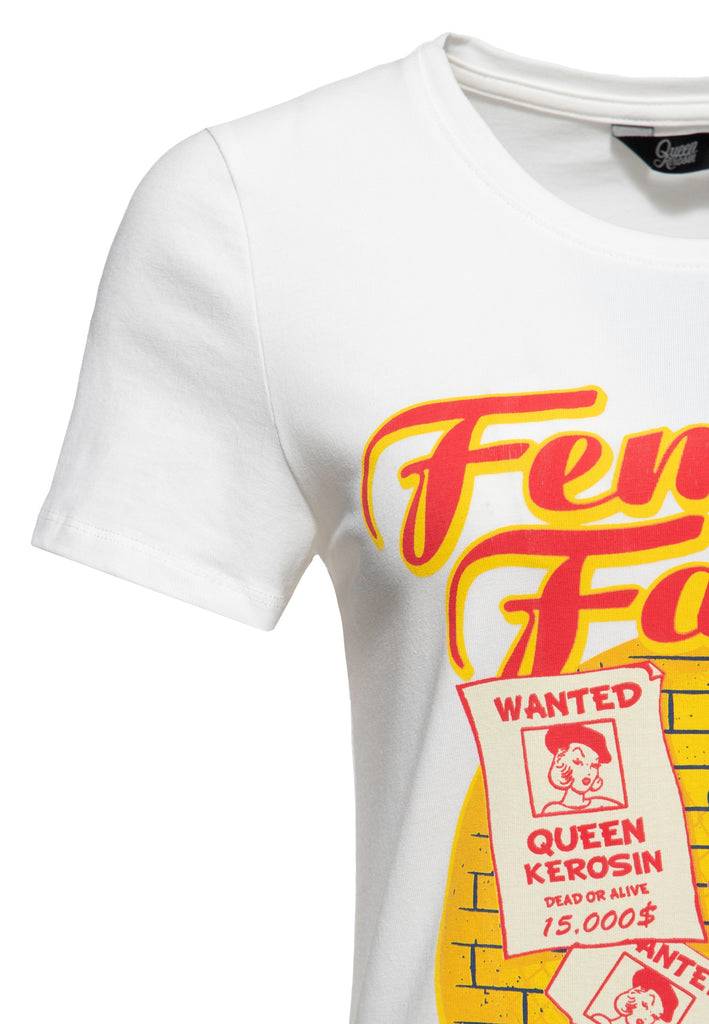 Queen Kerosin T-Shirt «Femme Fatale» Valentinstagsangebot