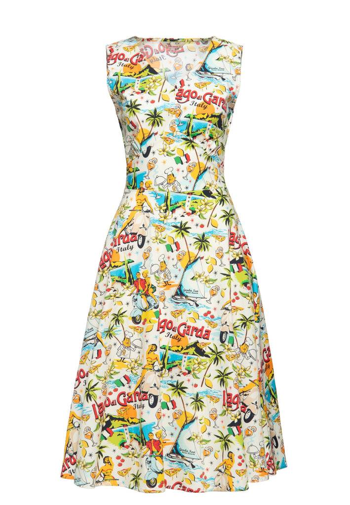 Queen Kerosin Swingkleid «Lago di Garda» Lagerräumung