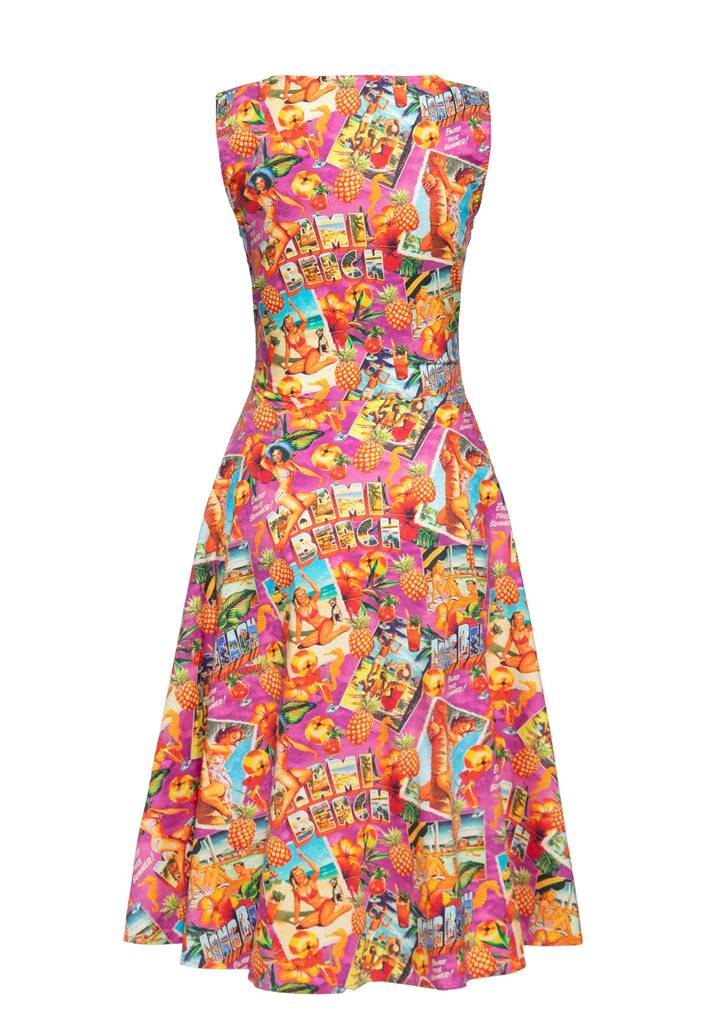 Queen Kerosin Swingkleid «Miami & Long Beach» Heißer Verkauf