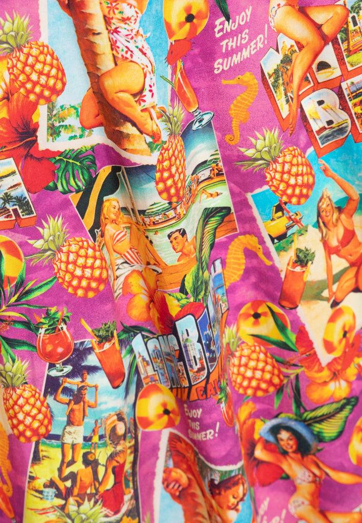 Queen Kerosin Swingkleid «Miami & Long Beach» Heißer Verkauf