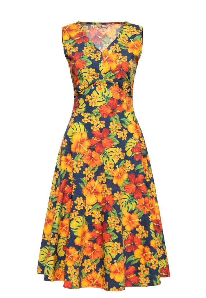 Queen Kerosin Swingkleid «Hibiskus» Top Angebot