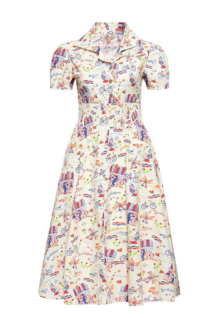 Queen Kerosin Swingkleid «Amsterdam» Zeitlich begrenztes Angebot