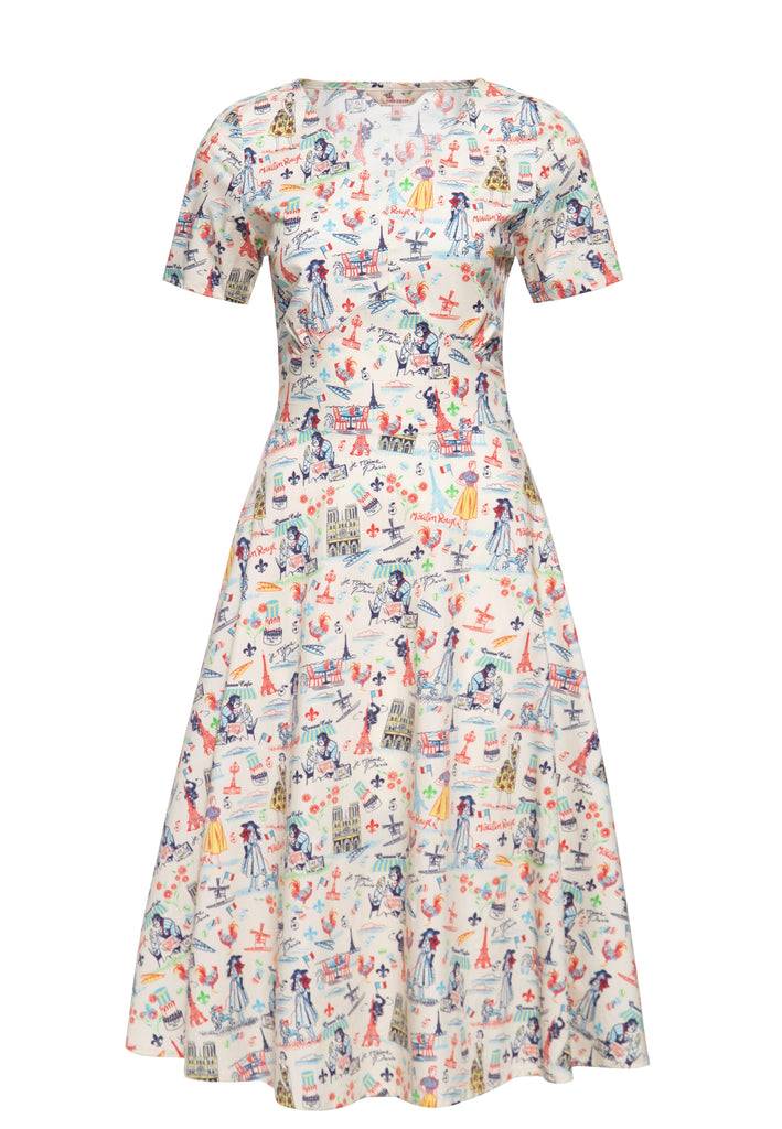 Queen Kerosin Swingkleid «Paris» Blitzangebot