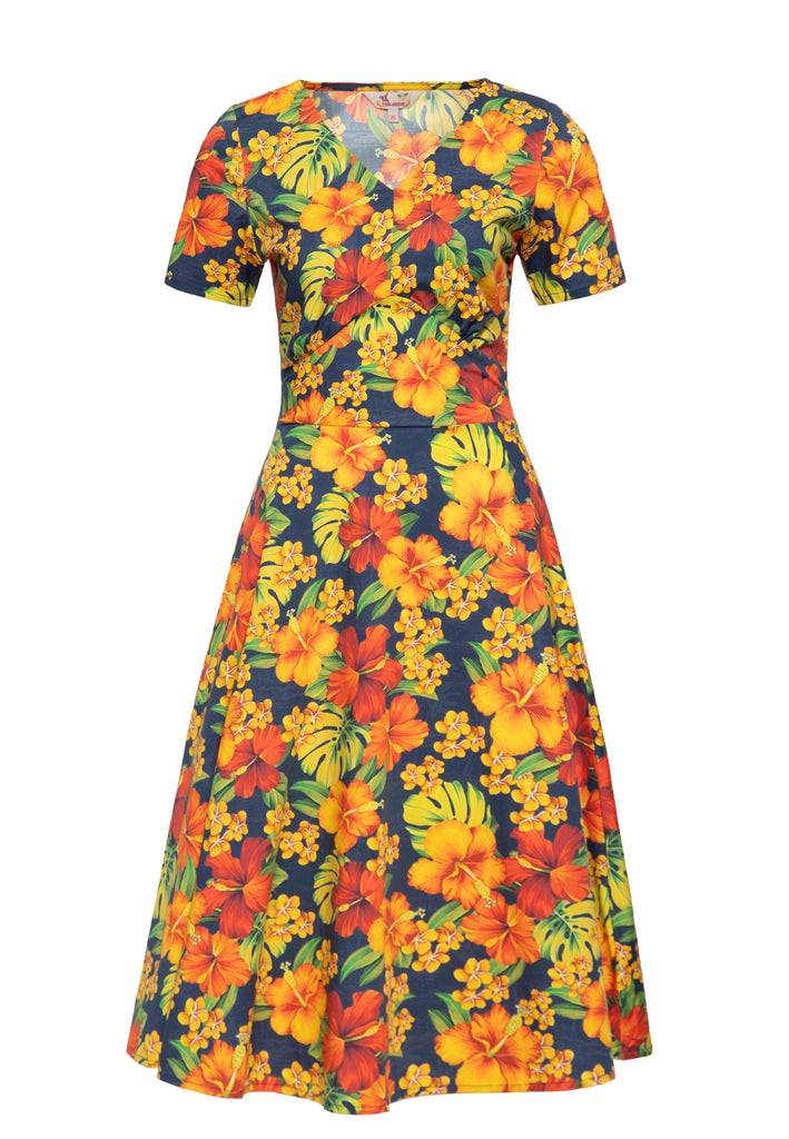 Queen Kerosin Swingkleid «Hibiskus» Neuheiten