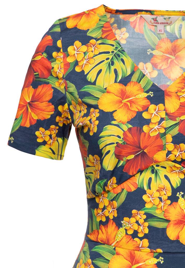 Queen Kerosin Swingkleid «Hibiskus» Neuheiten