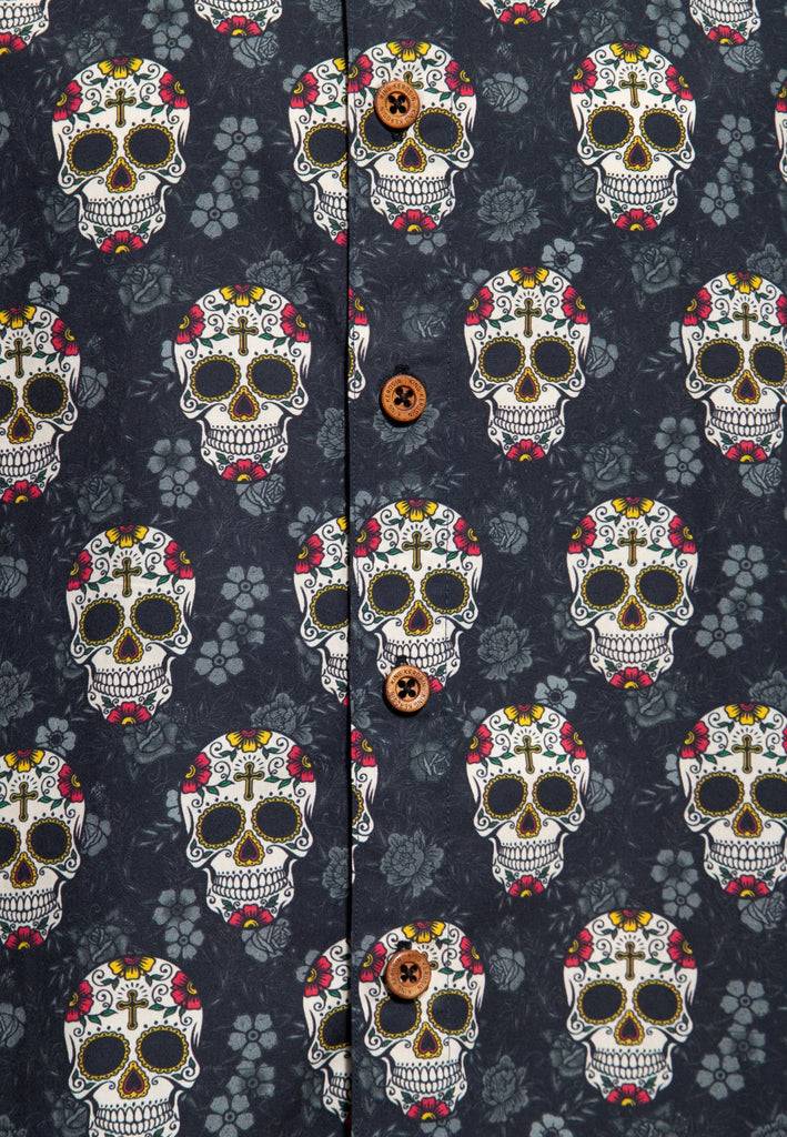 Queen Kerosin Hemd «Calavera» Tägliche Deals
