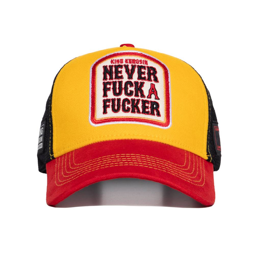 Queen Kerosin Trucker Cap «Never Fuck A Fucker» Lucki Maurer Edition Super Sparpreis