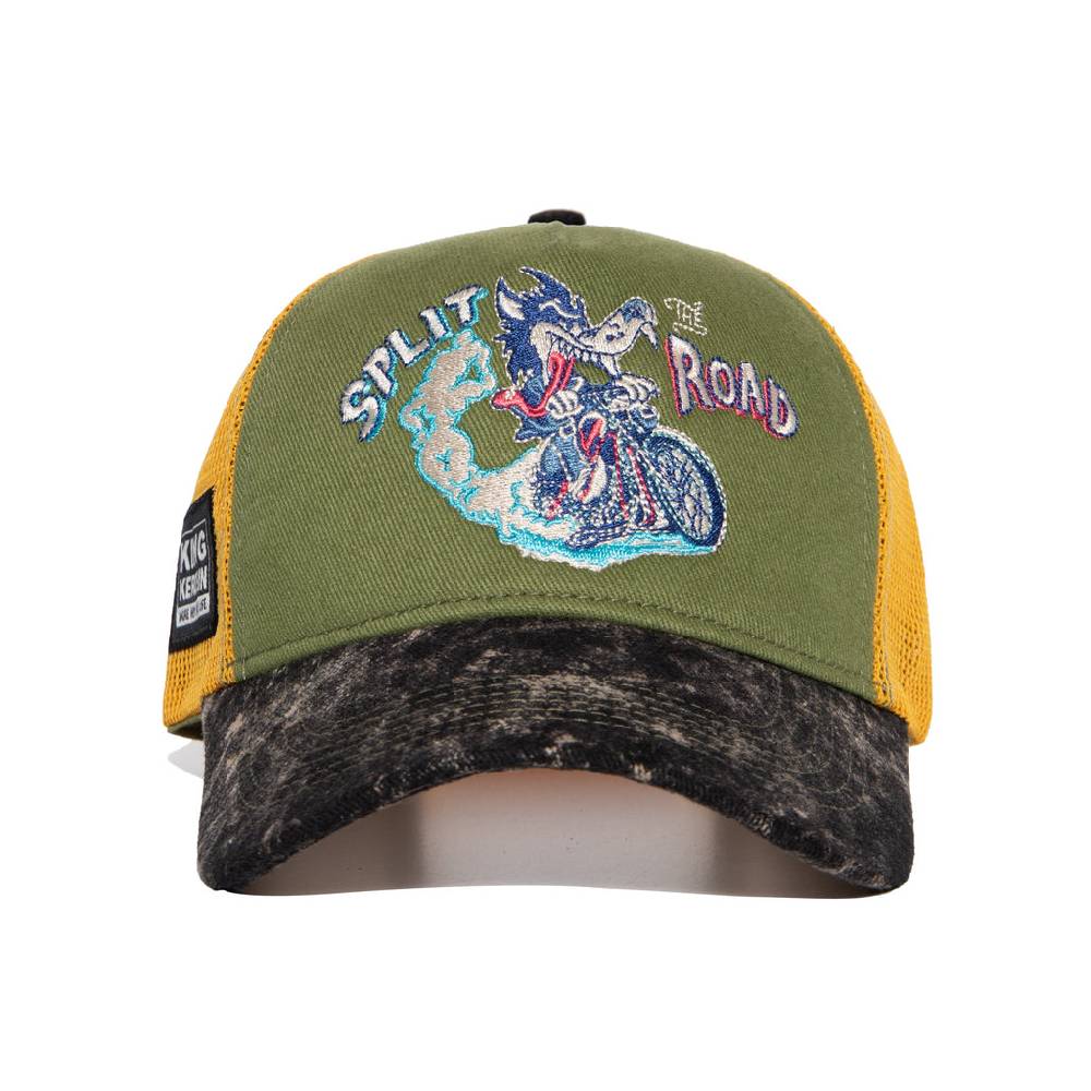 Queen Kerosin Trucker Cap «Split the Road» Begrenzte Freigabe