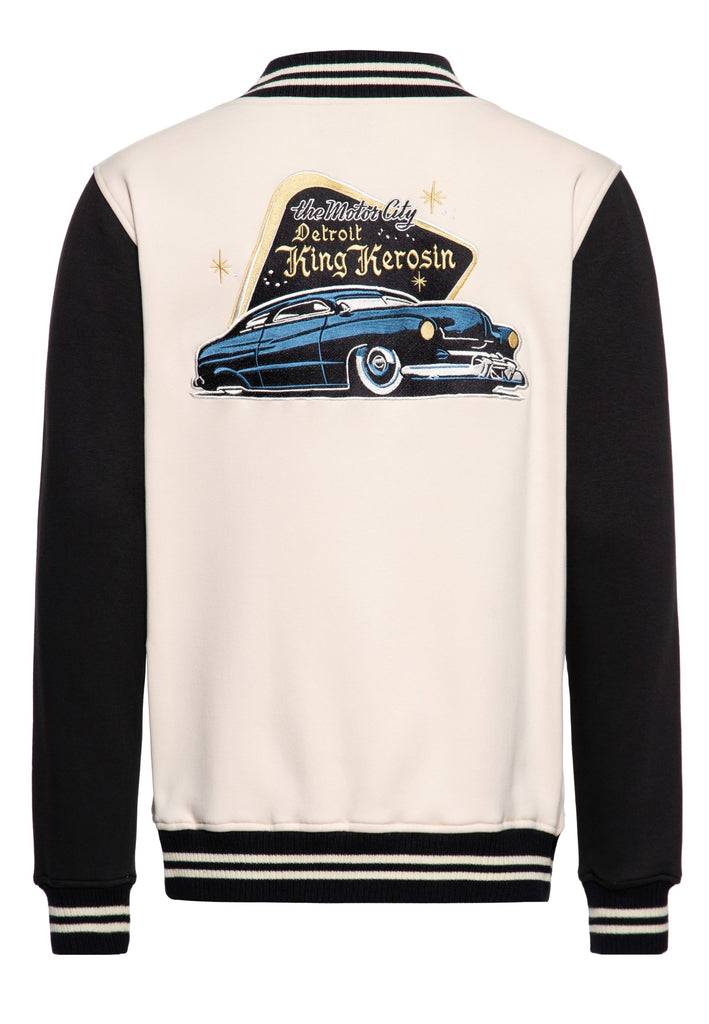 Queen Kerosin College Jacke «Detroit Greaser» Bis zu 60% Rabatt