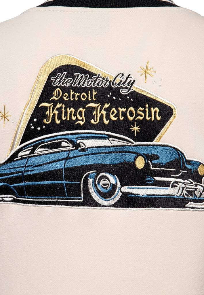 Queen Kerosin College Jacke «Detroit Greaser» Bis zu 60% Rabatt