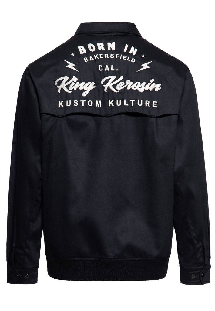 Queen Kerosin Gabardine Jacke «Kustom Kulture» Bis zu 65% Rabatt