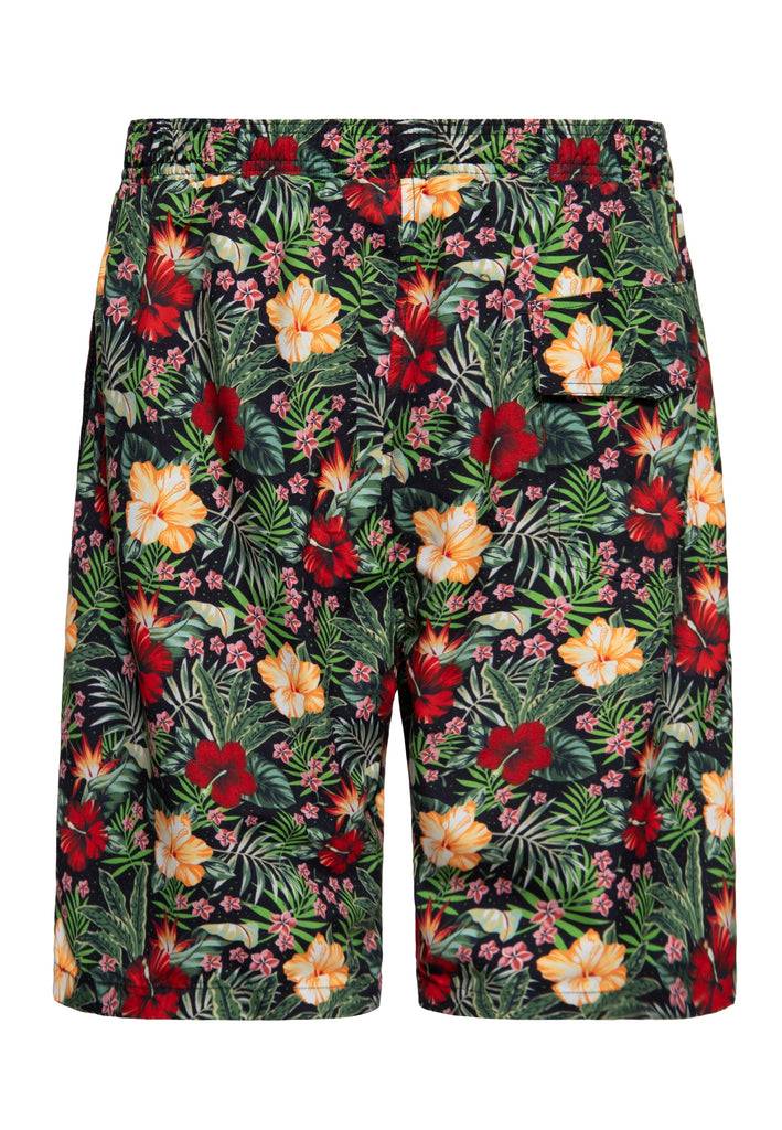 Queen Kerosin Badeshorts «Hibiscus» Vierteljährliche Förderung