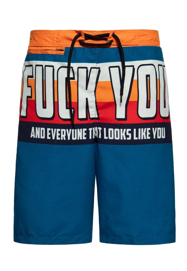 Queen Kerosin Badeshorts «Fuck You» Bis zu 55% Rabatt