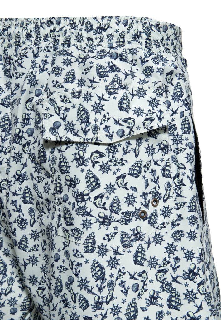 Queen Kerosin Badeshorts «Sailor» 50% Rabatt mit kostenlosem Versand