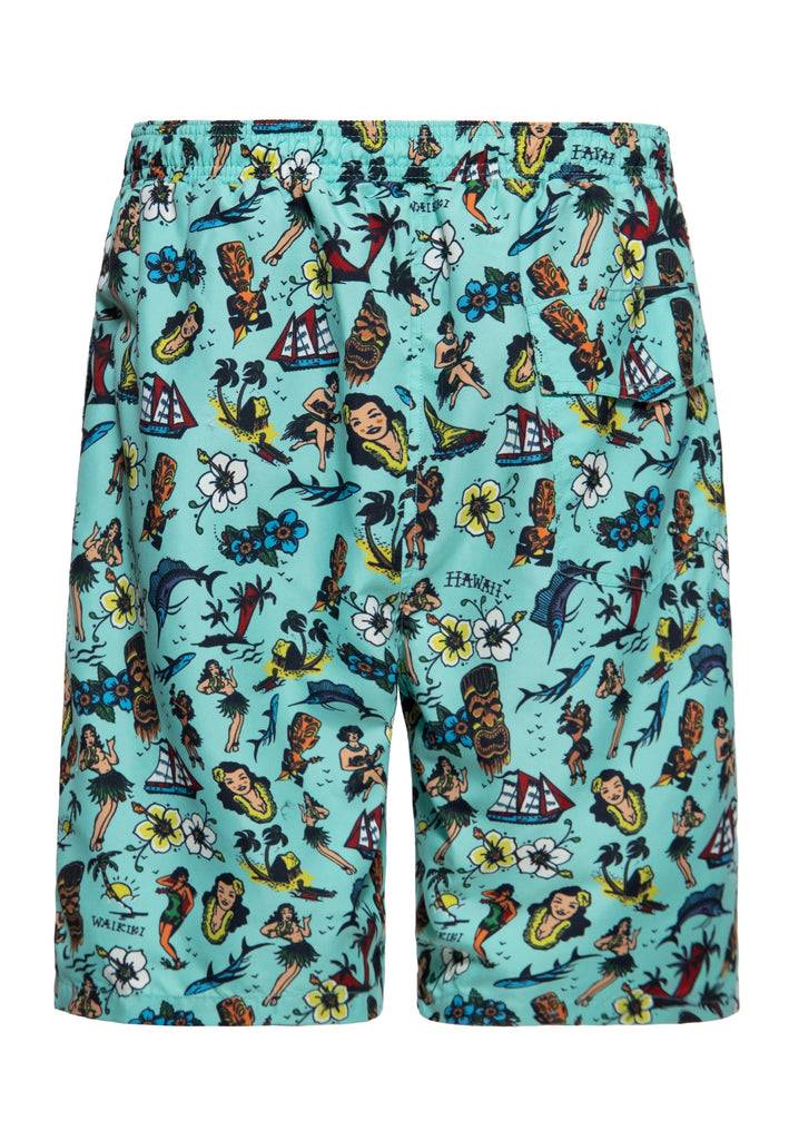 Queen Kerosin Badeshorts «Hawaii» Clearance-Verkauf