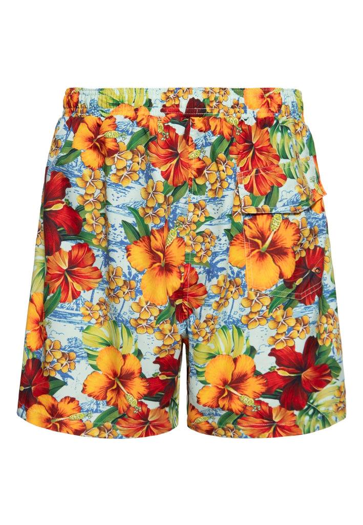 Queen Kerosin Badeshorts «Hibiscus» Kostenloser Versand international