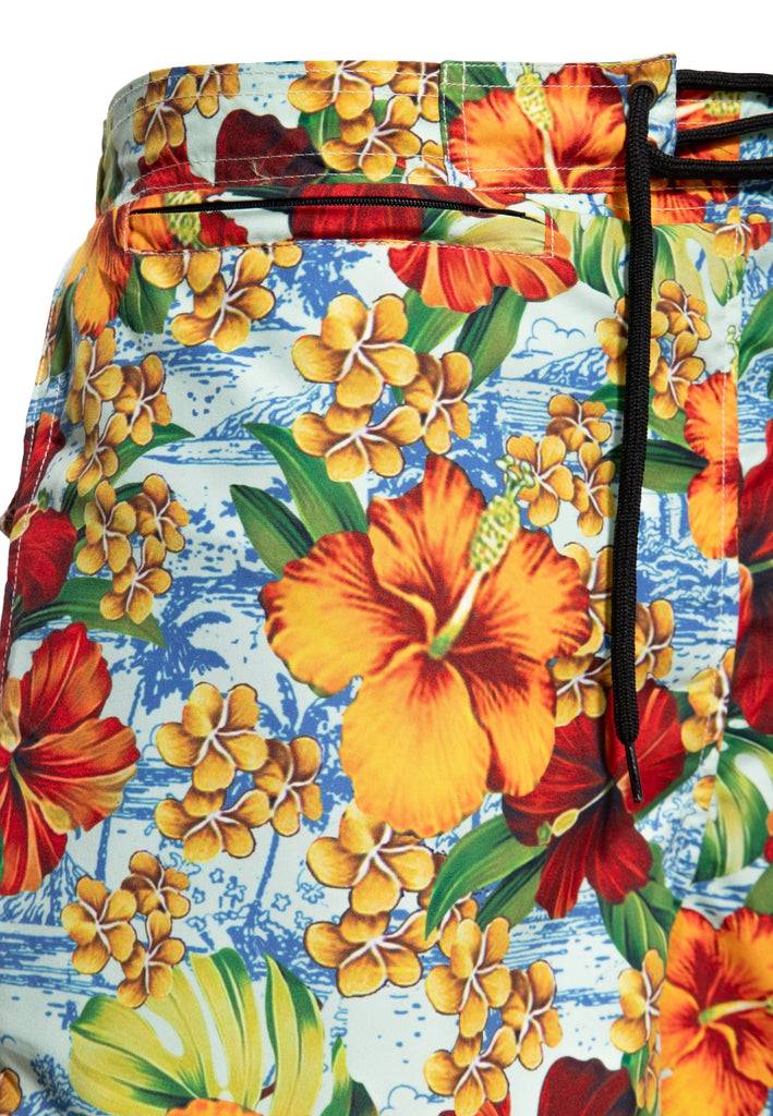 Queen Kerosin Badeshorts «Hibiscus» Kostenloser Versand international