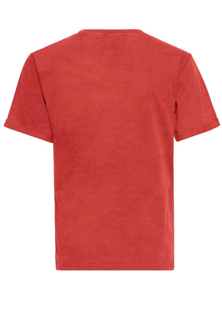 Queen Kerosin Acid-Washed T-Shirt «Don't Tread On Me» zollfrei