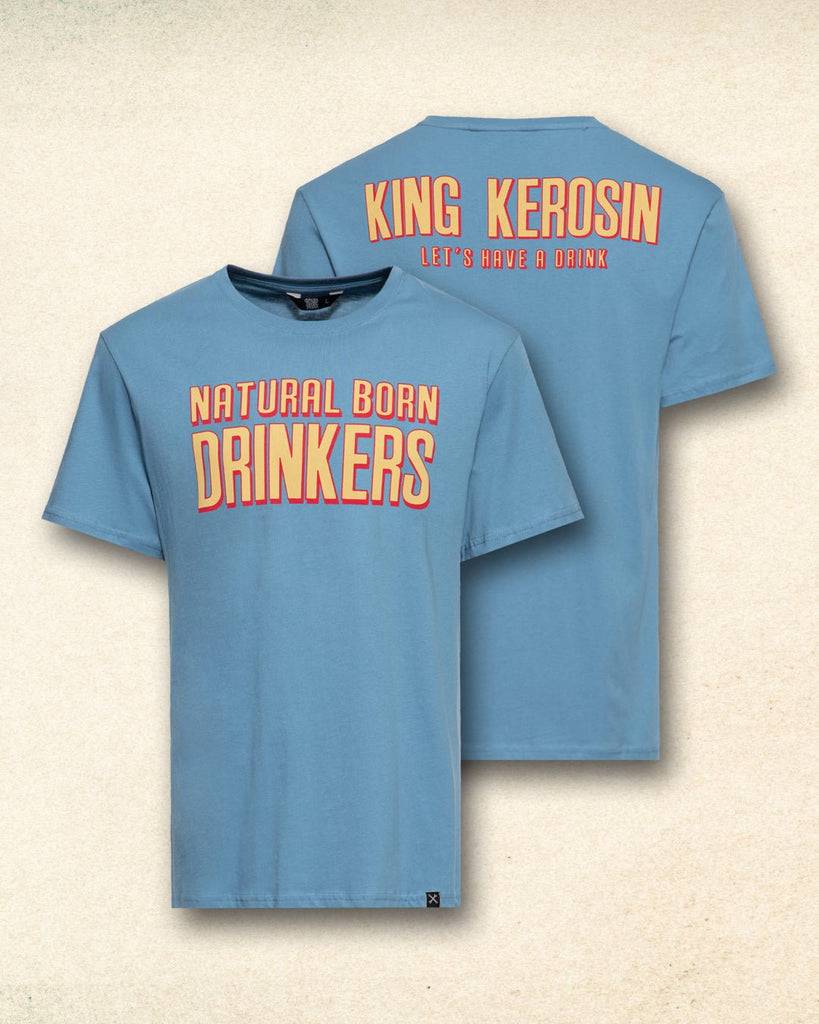 Queen Kerosin T-Shirt «Natural Born Drinkers» Meist gekauft