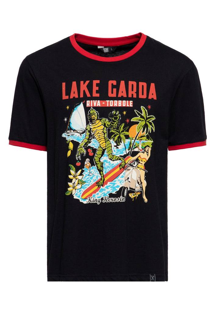 Queen Kerosin Ringer T-Shirt «Lake Garda» Kostenloser Versand
