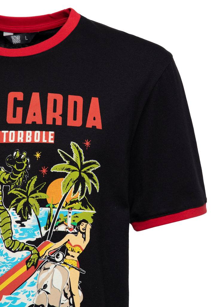 Queen Kerosin Ringer T-Shirt «Lake Garda» Kostenloser Versand