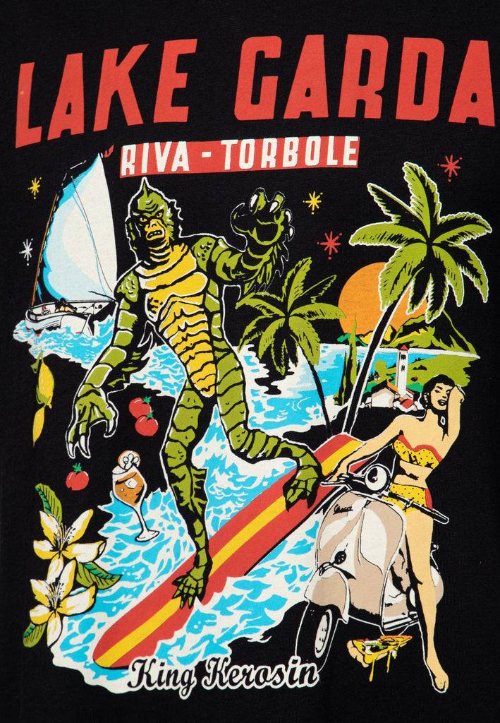Queen Kerosin Ringer T-Shirt «Lake Garda» Kostenloser Versand