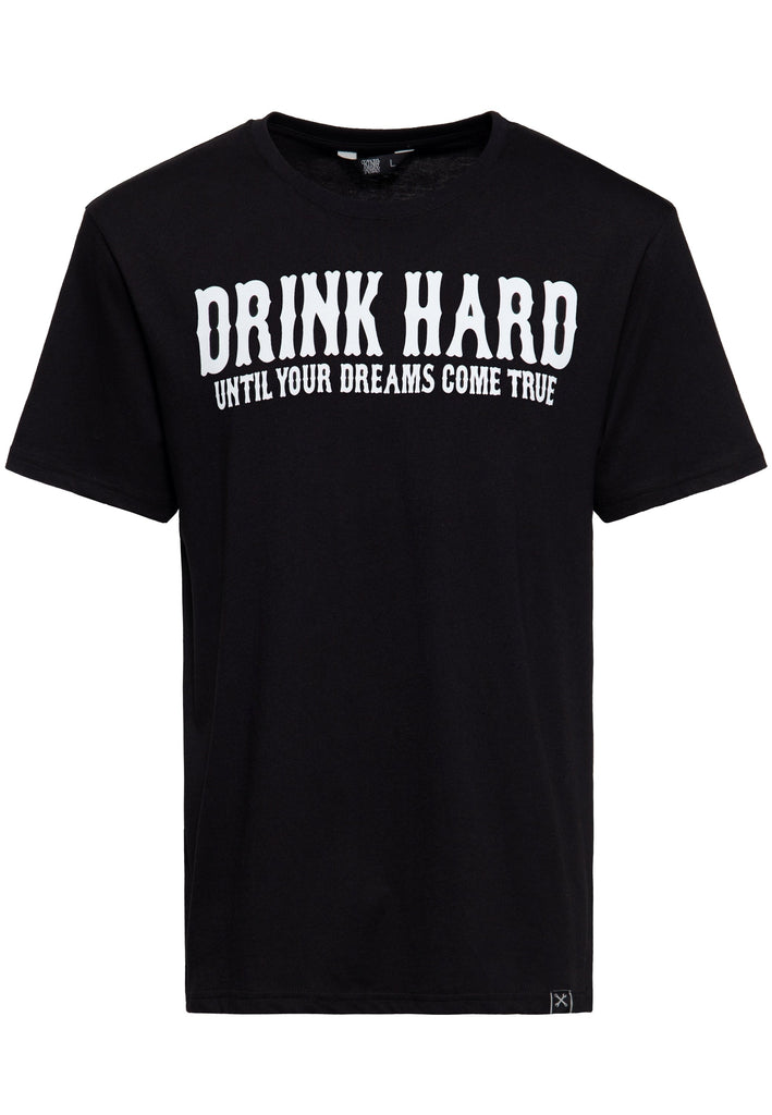 Queen Kerosin T-Shirt «Drink Hard» Limitierter Zeitrabatt
