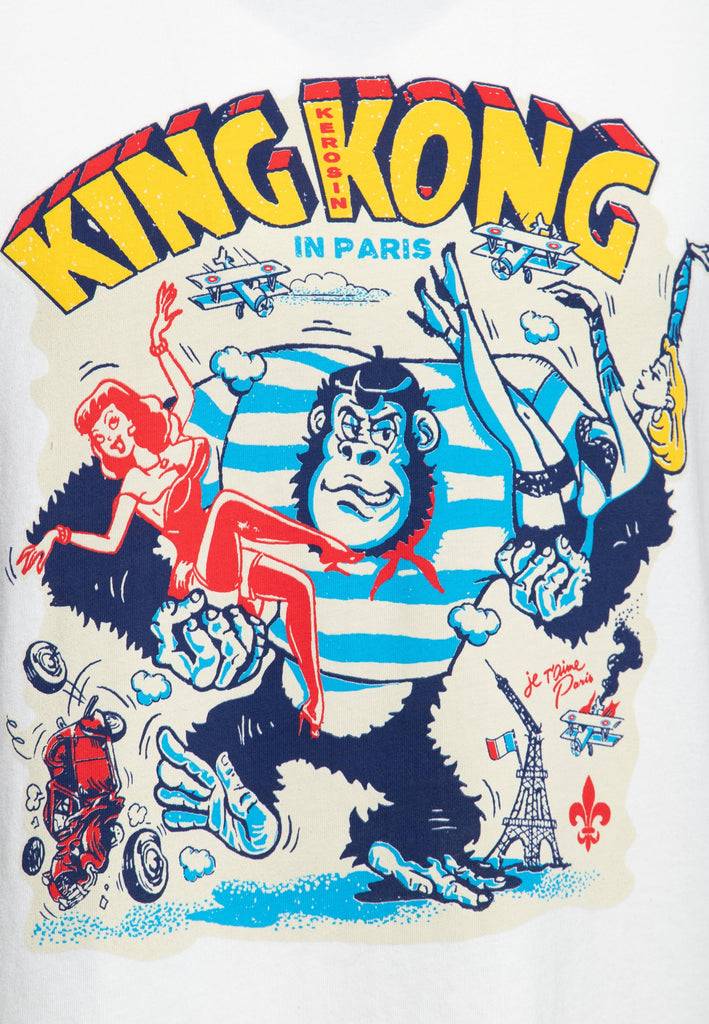 Queen Kerosin Ringer T-Shirt «Paris» Fabrik Onlineshop