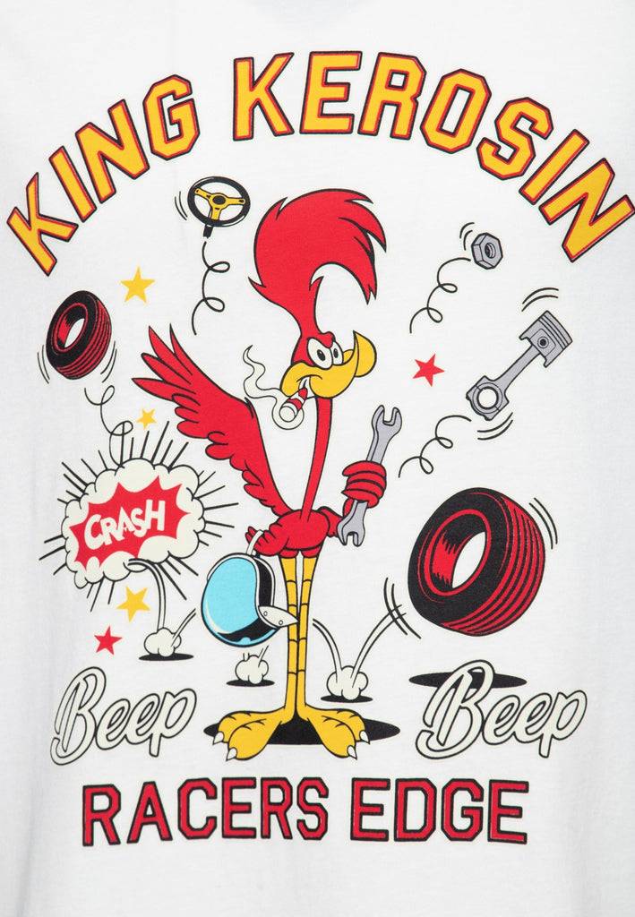 Queen Kerosin Ringer T-Shirt «Beep Beep» Fabrikpreis