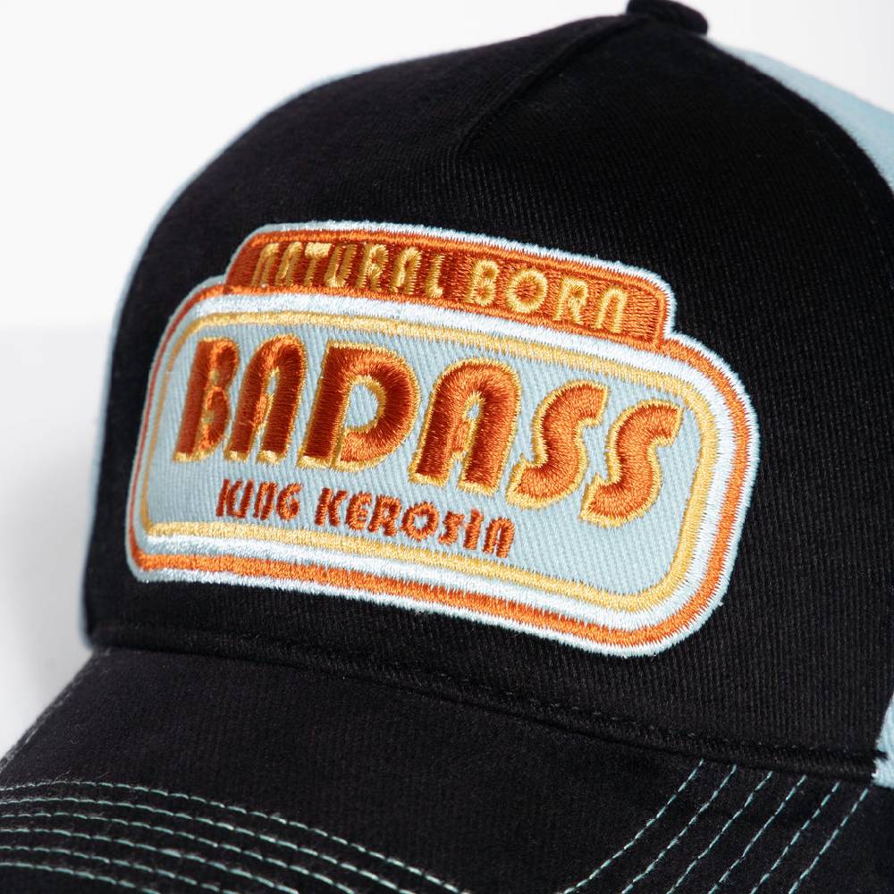 Queen Kerosin Baseball Cap «Natural Born Badass» Rabatt